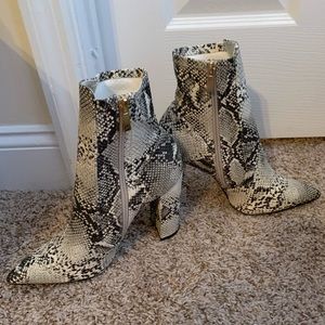 Snake Skin booties